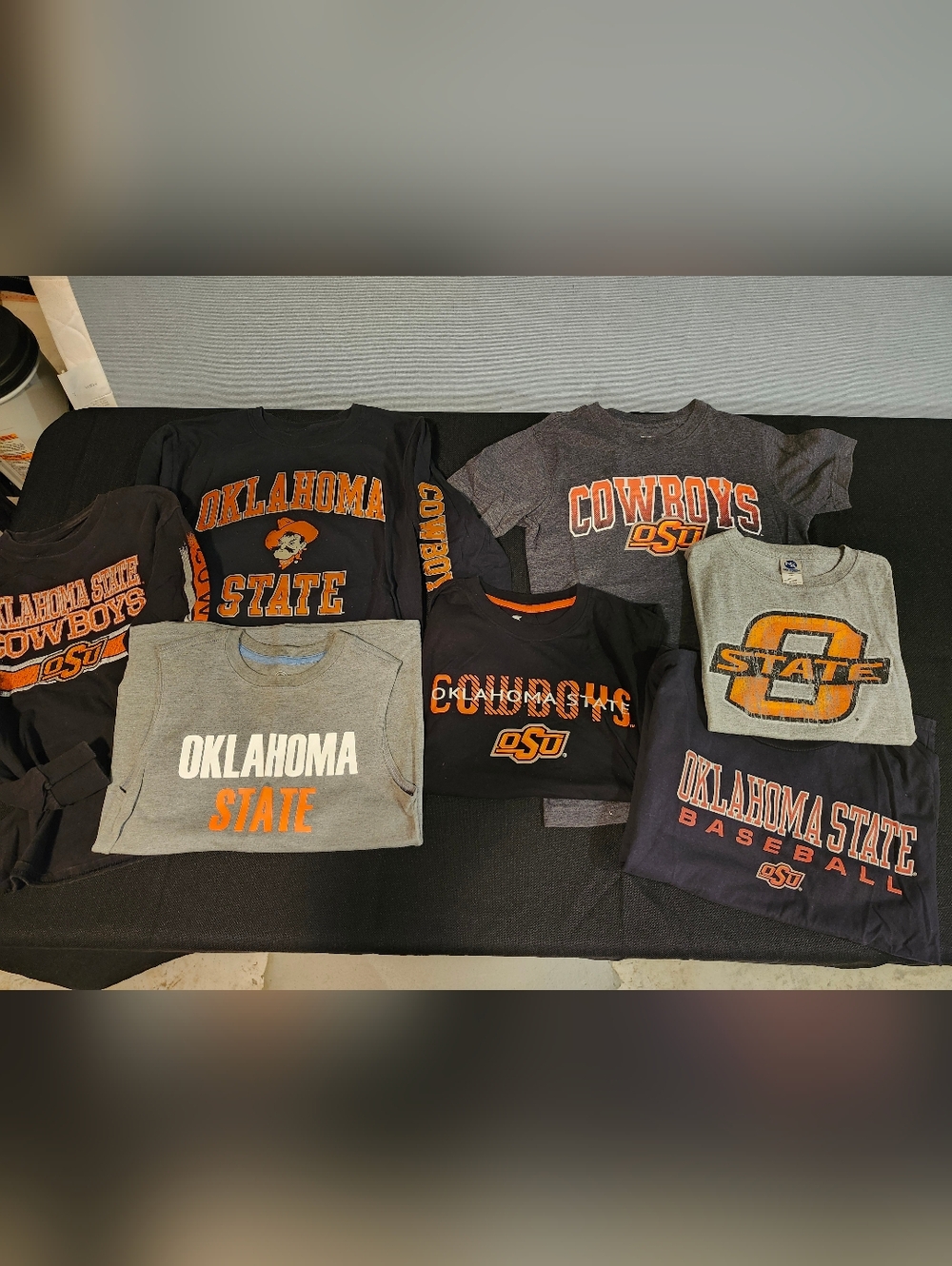 Oklahoma State Kids Black and Gray Cowboys T-Shirt